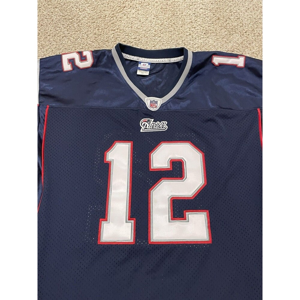 New England Patriots Tom Brady #12 Reebok Jersey NFL Equipment Mens Sz 54 - Picture 4 of 6